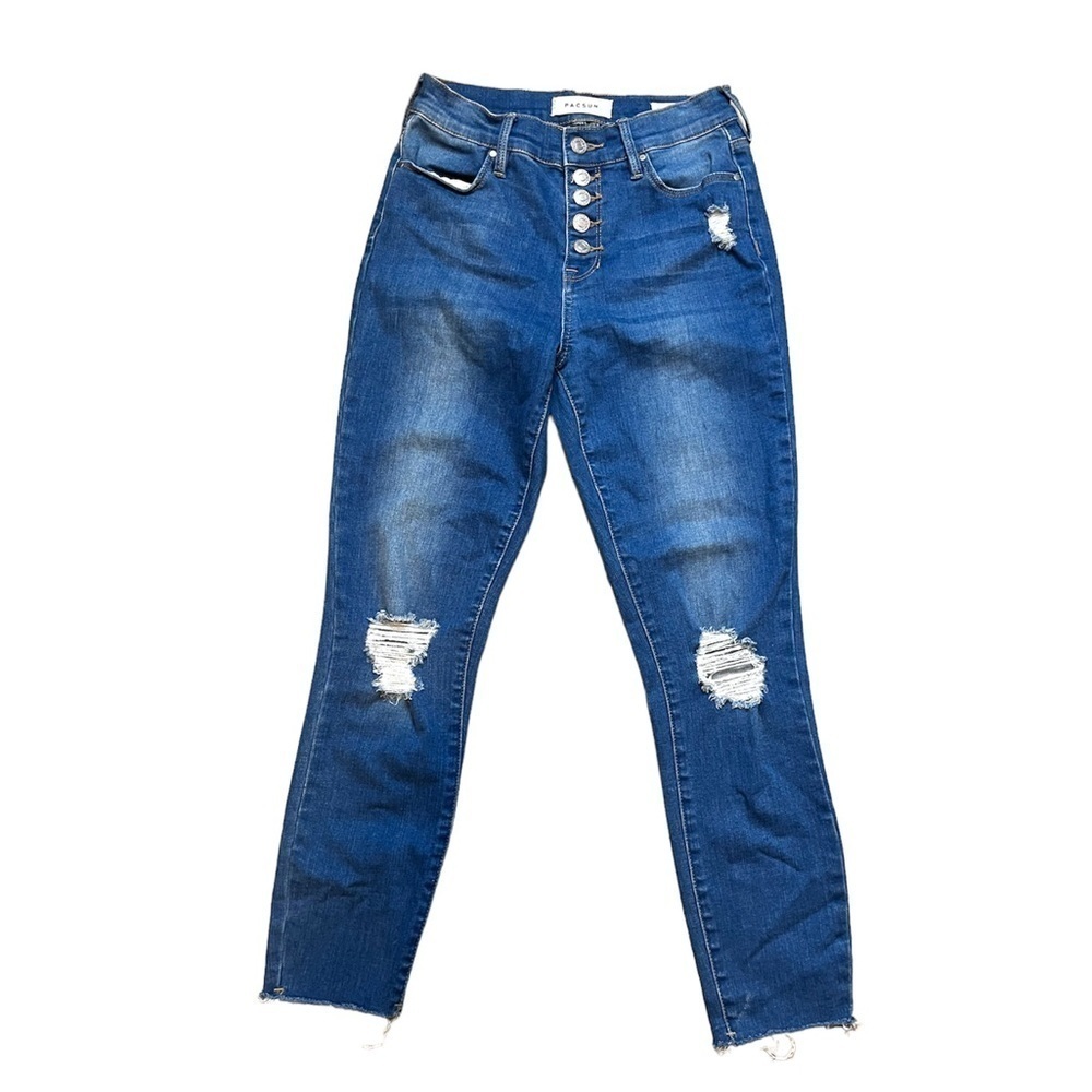 Pacsun Women’s Power Super Stretch High Rise Distressed Skinny Size 25 S